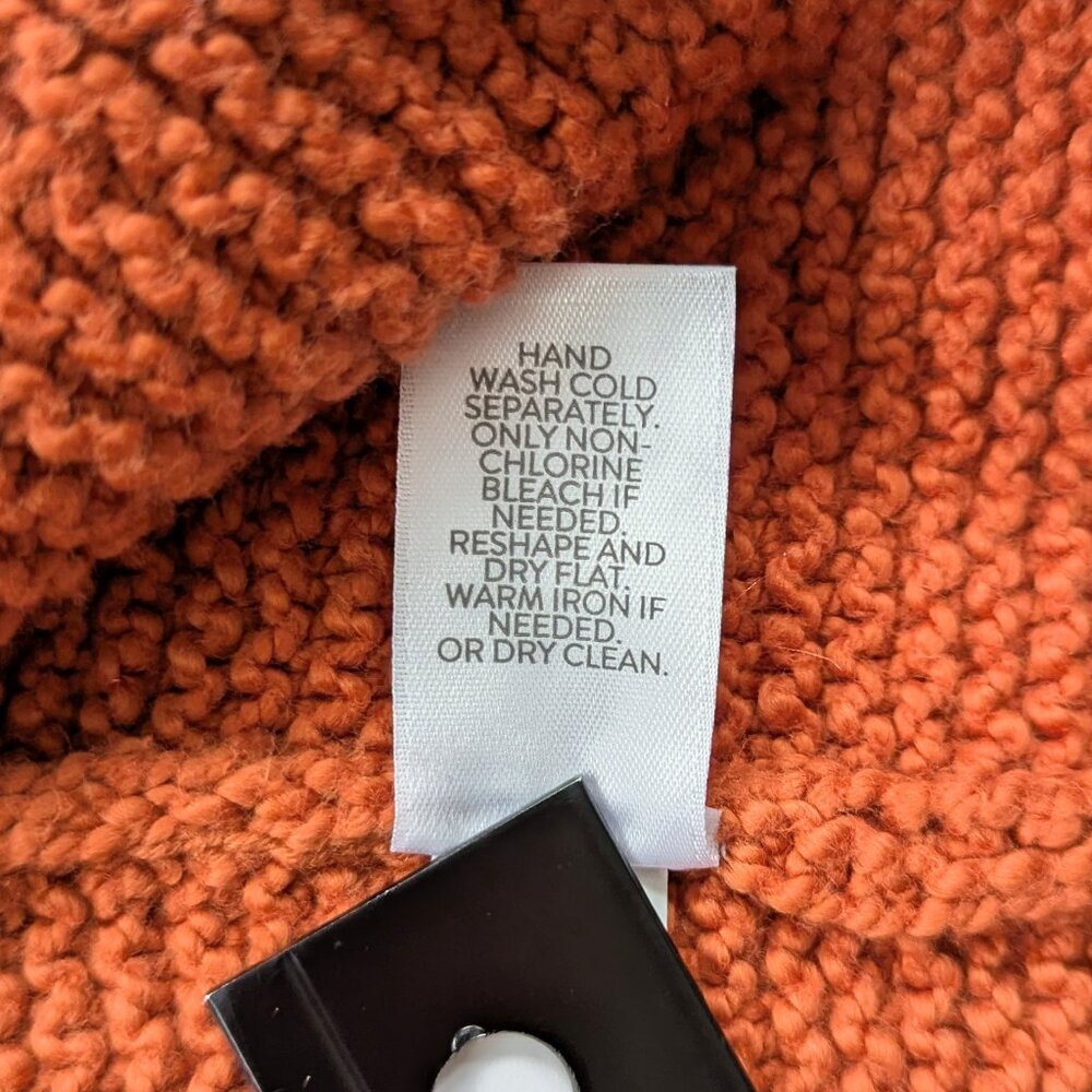J. Jill Textured Long Knit Open Vest Small Terracotta - Picture 9 of 9